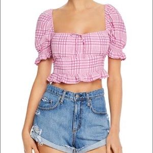 Faithfull the Brand Gingham Crop Top